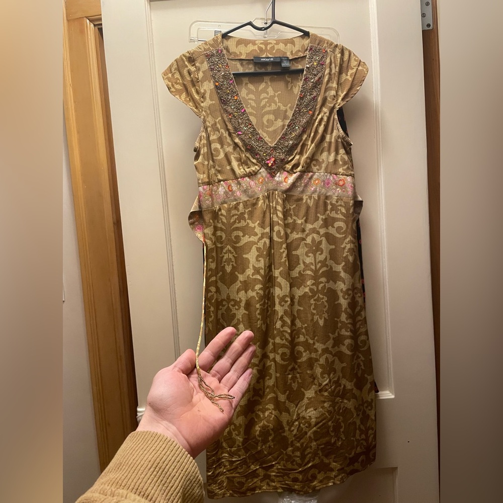 Silk midi dress